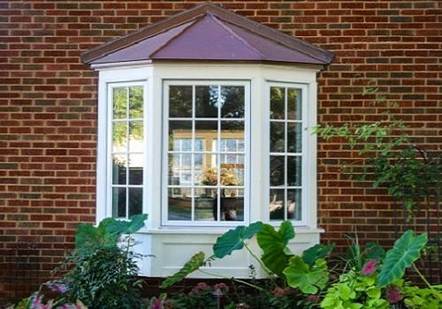 A bay window installed by a Replacement Window Company in Lombard IL