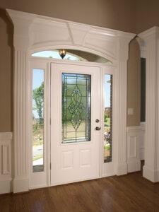 Luxury Model Home stained glass front door